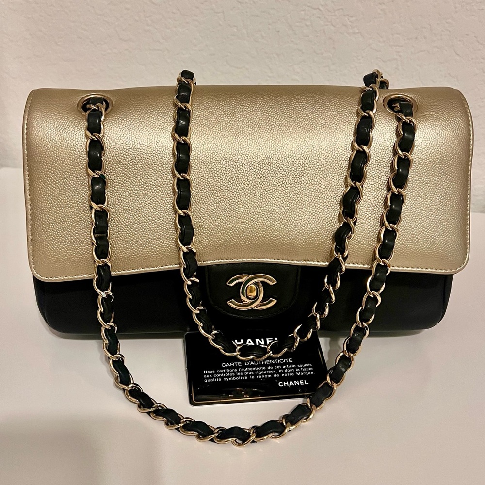 Chanel Black and Gold Women's Bag - Picture 2 of 14